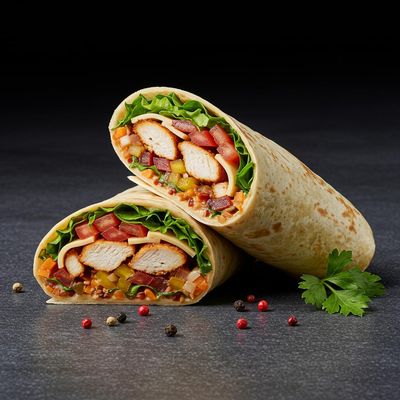 Super Loaded Chicken Wrap